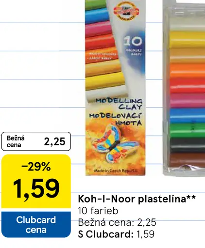 Koh-i-Noor plastelína 10 farieb