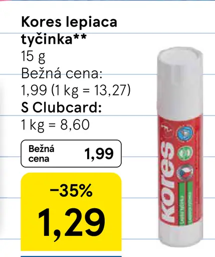 Kores lepiaca tyčinka