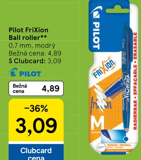 Pilot FriXion Ball roller, modrý, 0,7 mm