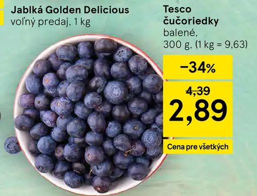 Tesco čučoriedky