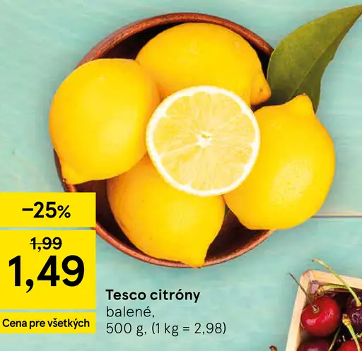 Tesco citróny