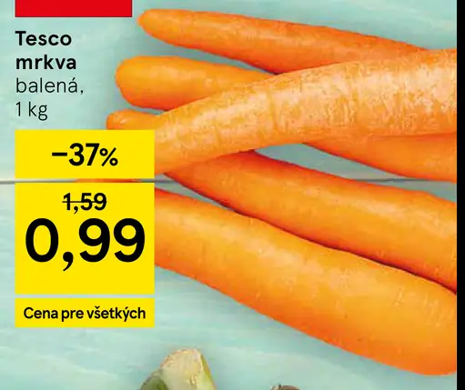 Tesco mrkva balená