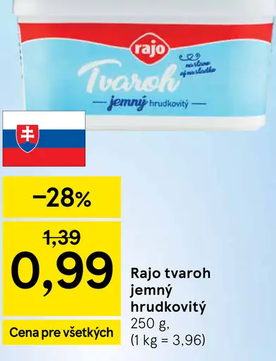 Rajo Tvaroh jemný hrudkovitý