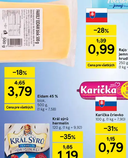 Eidam 45 % blok