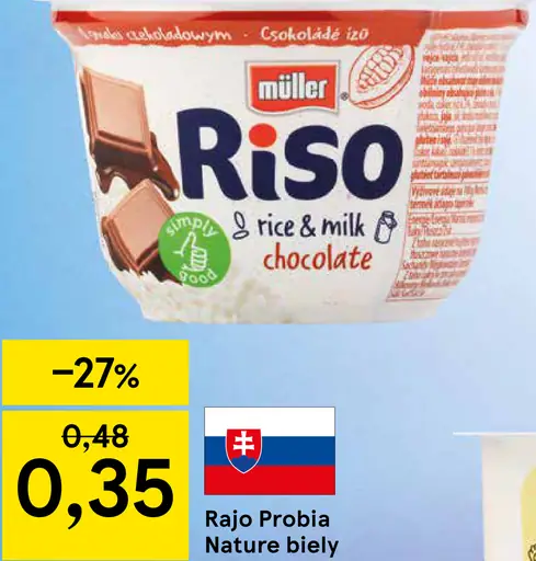 Müller Riso Mliečna ryža čokoláda