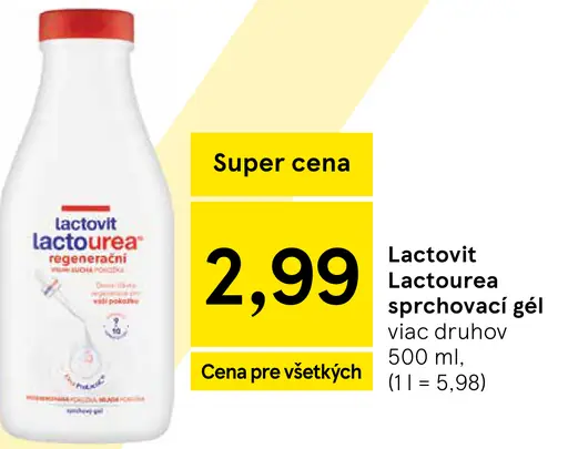 Lactovit Lactourea sprchovací gél