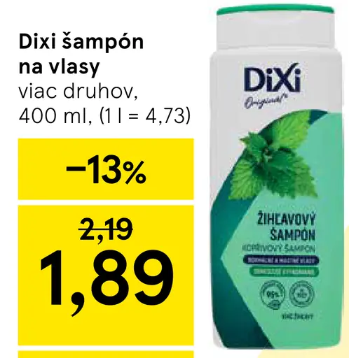 Dixi šampón na vlasy