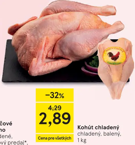 Kohút chladený, balený