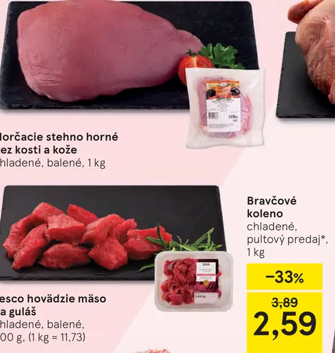 Morčacie stehno horné bez kosti a kože chladené balené