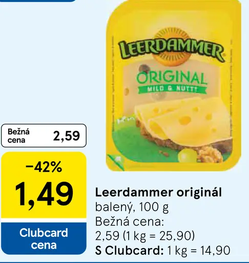Leerdammer originál, balený