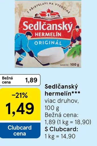 Sedlčanský hermelín, viac druhov