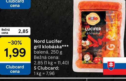 Nord Lucifer gril klobáska