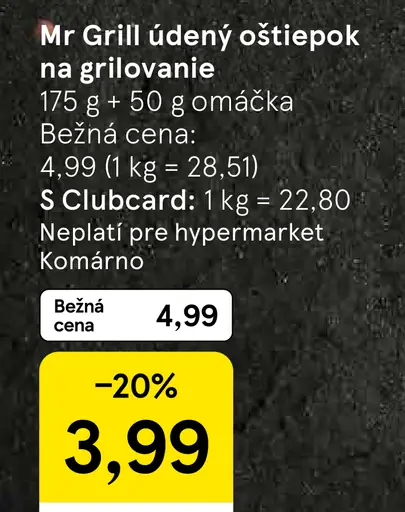 Mr. Grill údený oštiepok na grilovanie