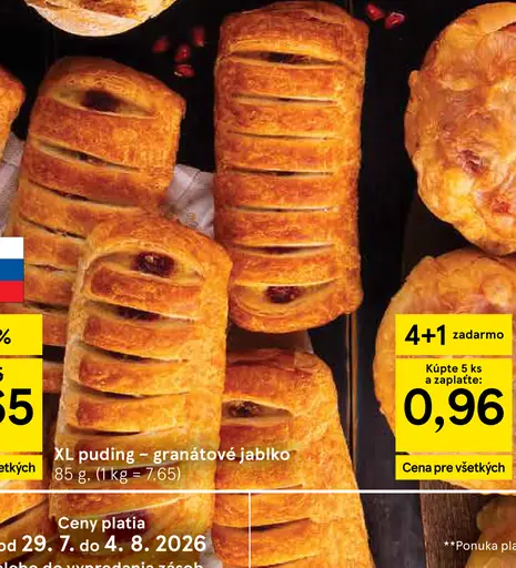 Tesco XL puding granátové jablko