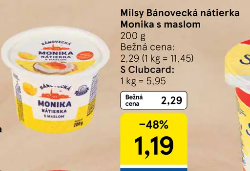 Milsy Bánovecká Monika nátierka s maslom