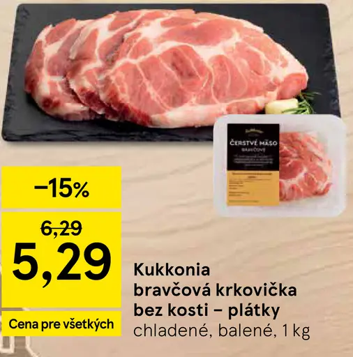 Kukkonia bravčová krkovička bez kosti