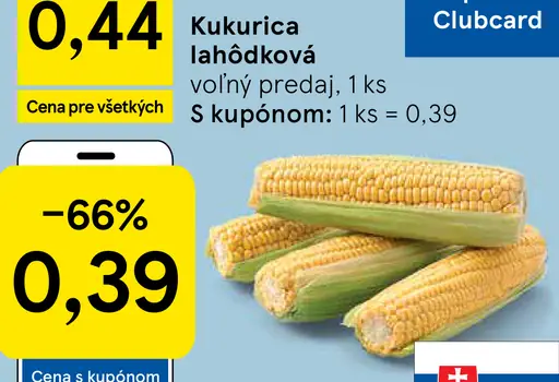 Kukurica lahôdková – cena s kupónom Clubcard