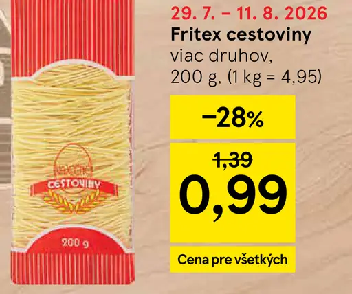 Fritex cestoviny viac druhov
