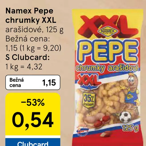 Namex Pepe chrumky XXL arašidové