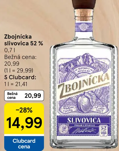Zbojnícka Slivovica 52%