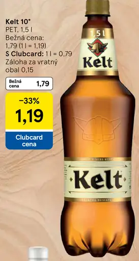 Kelt 10° pivo PET fľaša
