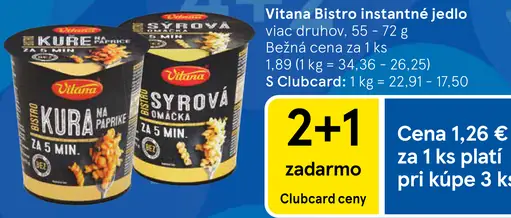 Vitana Bistro instantné jedlo viac druhov