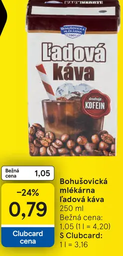 Bohušovická mlékárna ľadová káva
