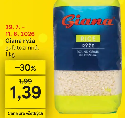 Giana Guľatozrnná ryža