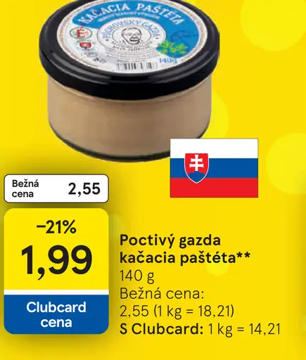 Poctivý Gazda Kačacia paštéta