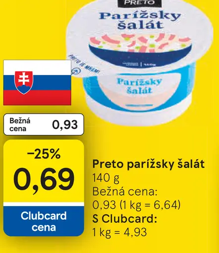 Preto parížsky šalát
