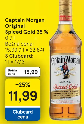 Captain Morgan Original Spiced Gold 35%