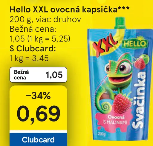 Hello ovocná kapsička