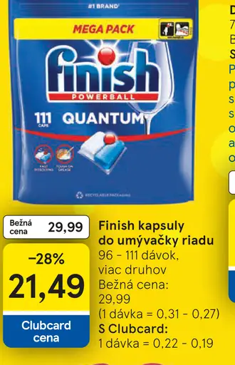 Finish Kapsuly do umývačky riadu