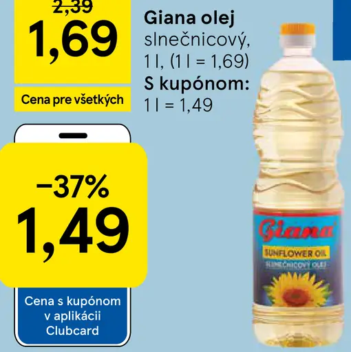 Giana Slnečnicový olej
