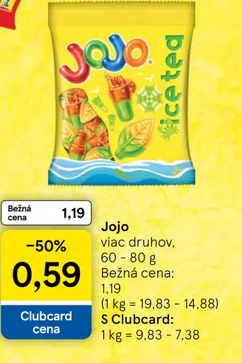 Jojo rôzne druhy
