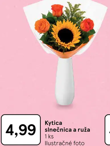 Kytica slnečnica a ruže