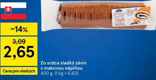 Zo srdca sladký závin s makovou náplňou