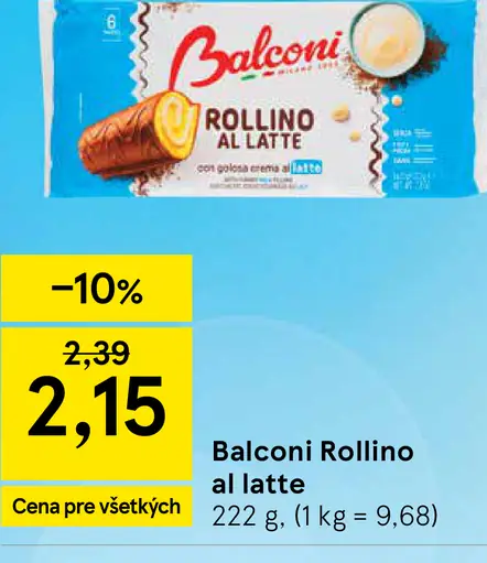 Balconi Rollino al latte