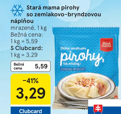 Stará Mama Pirohy so zemiakovo-bryndzovou náplňou