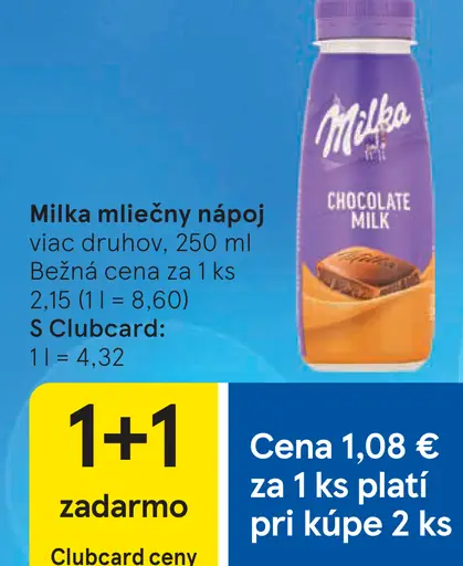 Milka mliečny nápoj