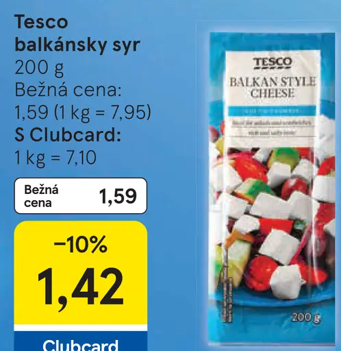 Tesco balkánsky syr