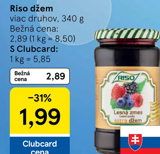 Riso džem, lesná zmes