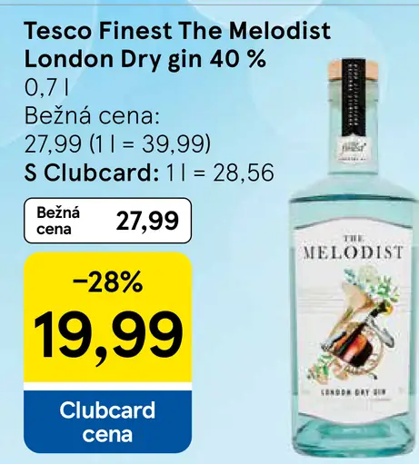 Tesco Finest The Melodist London Dry gin