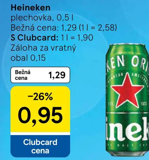 Heineken plechovka