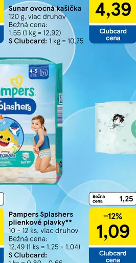 Pampers Splashers plienkové plavky