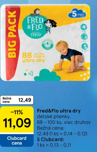 Fred&Flo ultra dry detské plienky