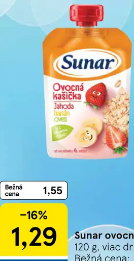 Sunar ovocná kašička
