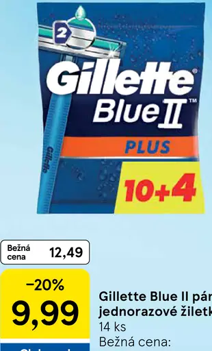 Gillette Blue II pánske jednorazové žiletky