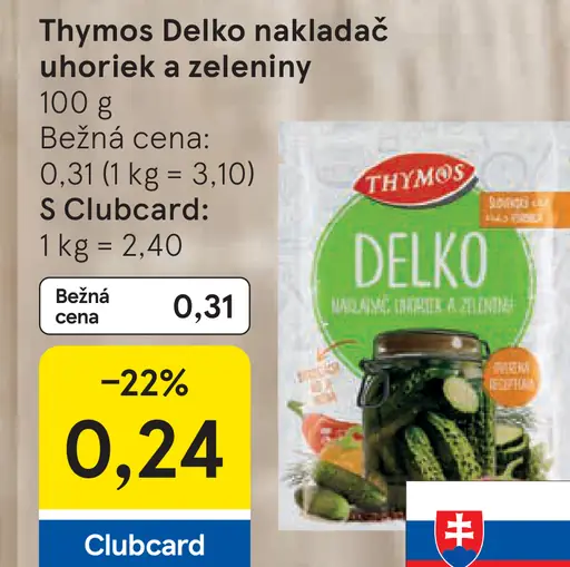 Thymos Delko nakladač uhoriek a zeleniny