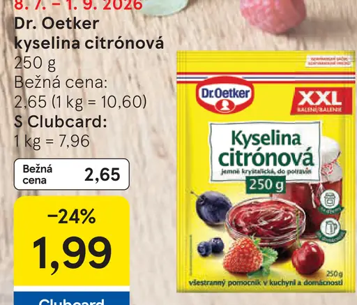 Dr. Oetker Kyselina citrónová